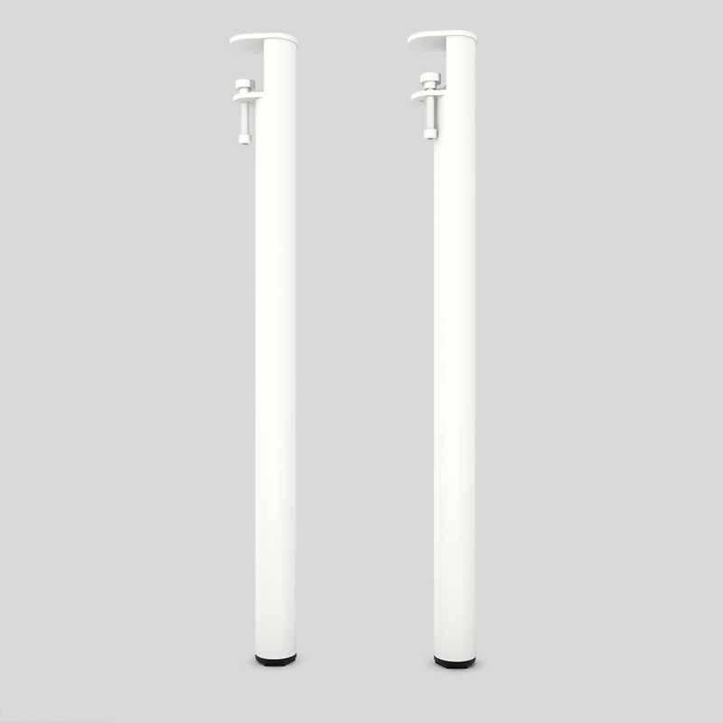 Pied de table basse en acier blanc Topaze Pied de table basse en acier blanc Topaze