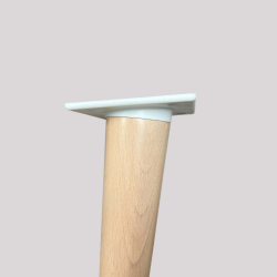 Pied de table basse en bois hêtre vernis Alpha
