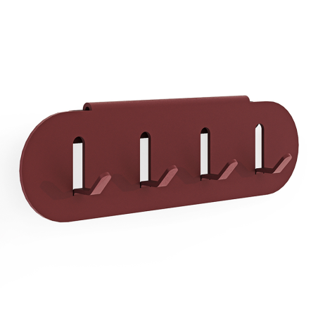 Porte clés en acier Nacre coloris red brown Porte clés en acier Nacre coloris red brown
