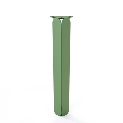 Pied de table basse en acier coloris vert Jaspe