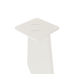 Platine pied de table basse en acier coloris blanc Opale