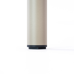 Vérin de réglage du pied de table haute en acier champagne Topaze