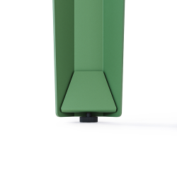 Vérin du pied de table basse en acier vert Saphir