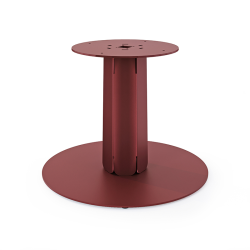 Pied de la table basse ronde en acier red brown