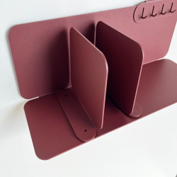 Étagère murale en acier Aventurine red brown avec serre livres et porte clés