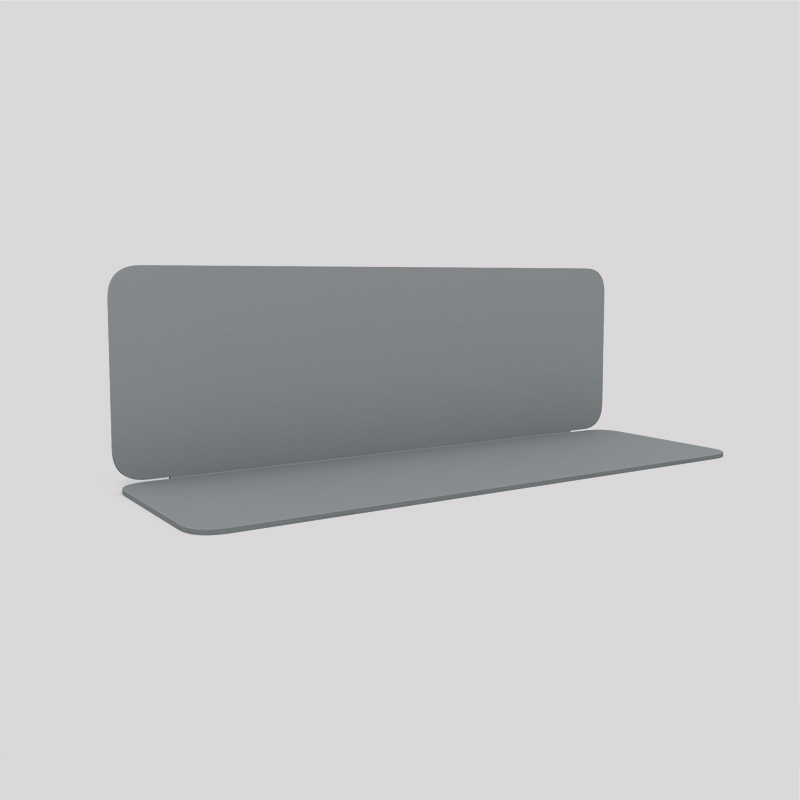 Etagère murale en acier couleur gris métallisé Etagère murale en acier couleur gris métallisé