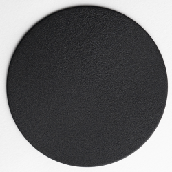 Photo d'une rondelle d'acier thermolaqué coloris noir