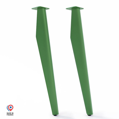 Pieds de table mange debout Opale en acier vert Pieds de table mange debout Opale en acier vert