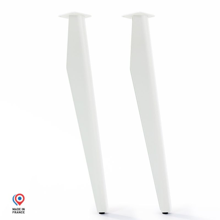 Pieds de table mange debout Opale en acier blanc Pieds de table mange debout Opale en acier blanc