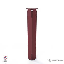 Pied pour table basse Jaspe en acier coloris red brown