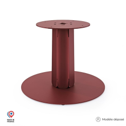 Pied de table basse en acier coloris red brown Zircon