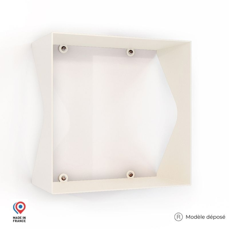 Étagère murale en acier Agate coloris blanc Étagère murale en acier Agate coloris blanc