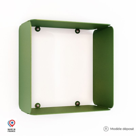 Etagère murale cube en acier coloris vert Etagère murale cube en acier coloris vert