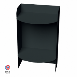 Table de chevet en acier noir Luna